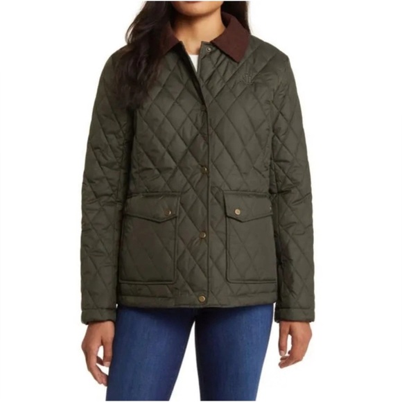 Ralph Lauren Jackets & Blazers - Ralph Lauren Women’s Medium Olive‎ Green Quilted Barn Jacket